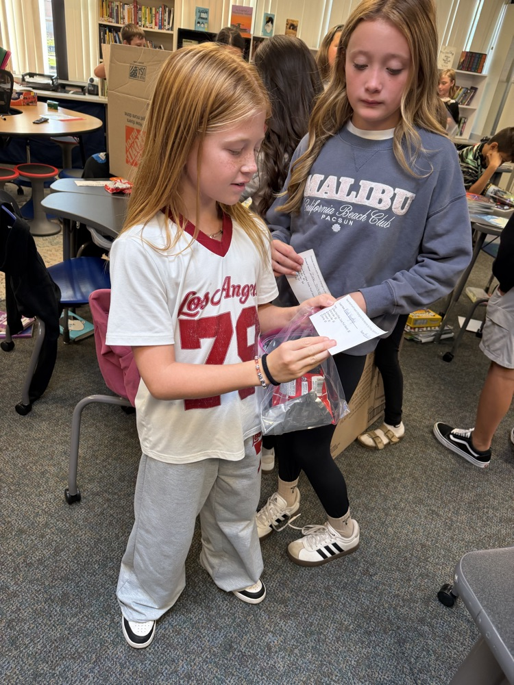students packaging treats