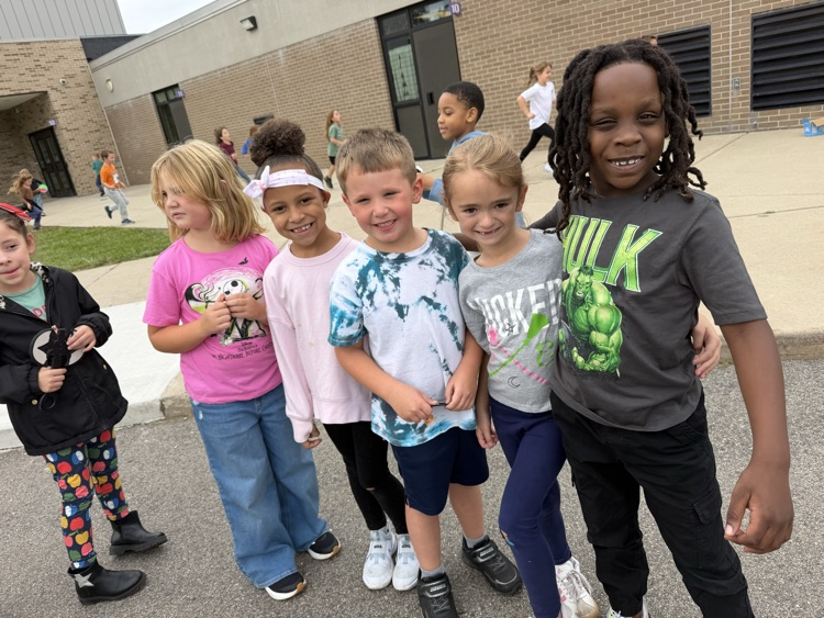 Students enjoying the September PBIS Party by playing outdoor yard games with their classmates.