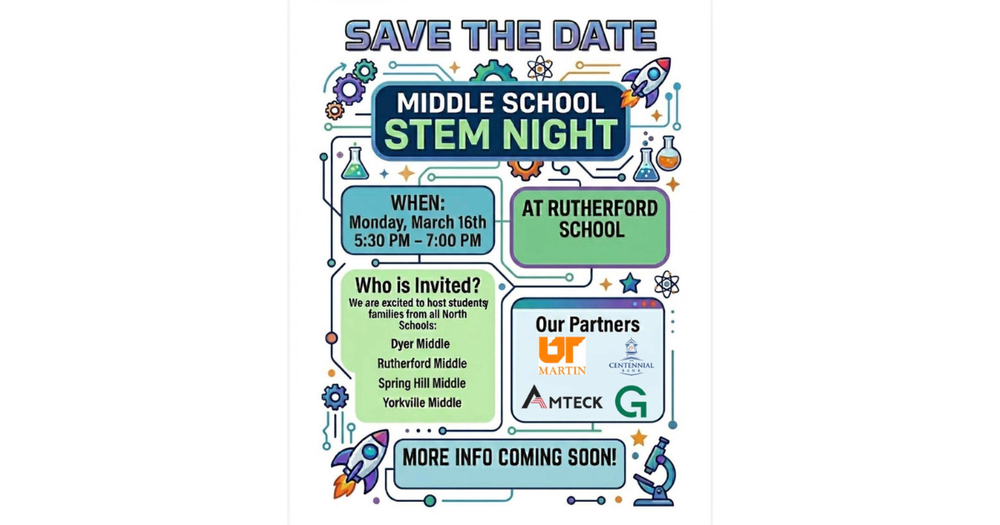 STEM Night, Rutherford School,  March 16 at 5:30 pm to 7:00 pm