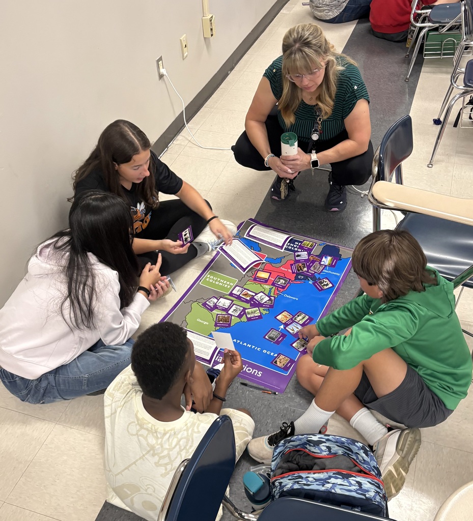 Students working in a group