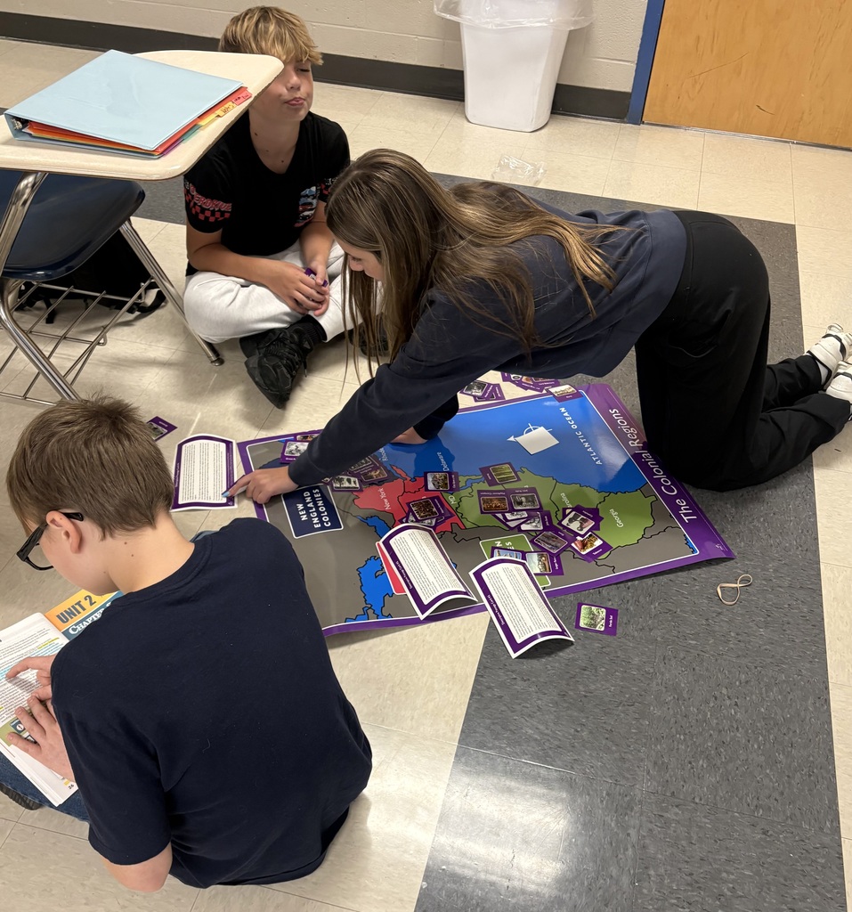 Students working in a group