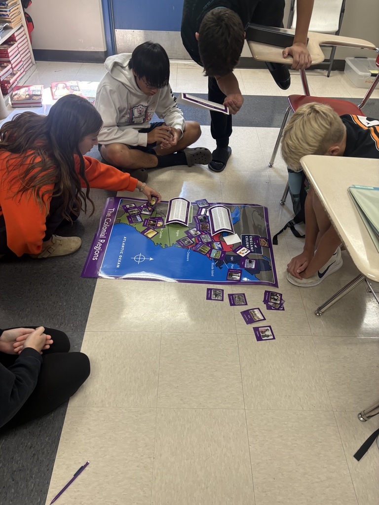 Students working in a group