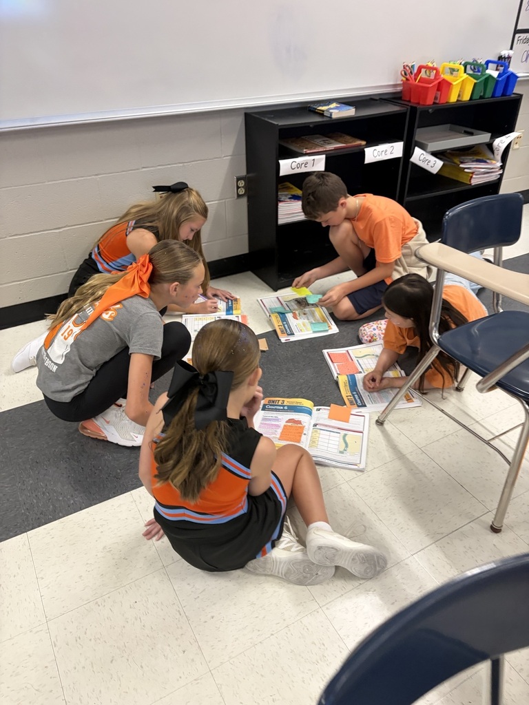Students working