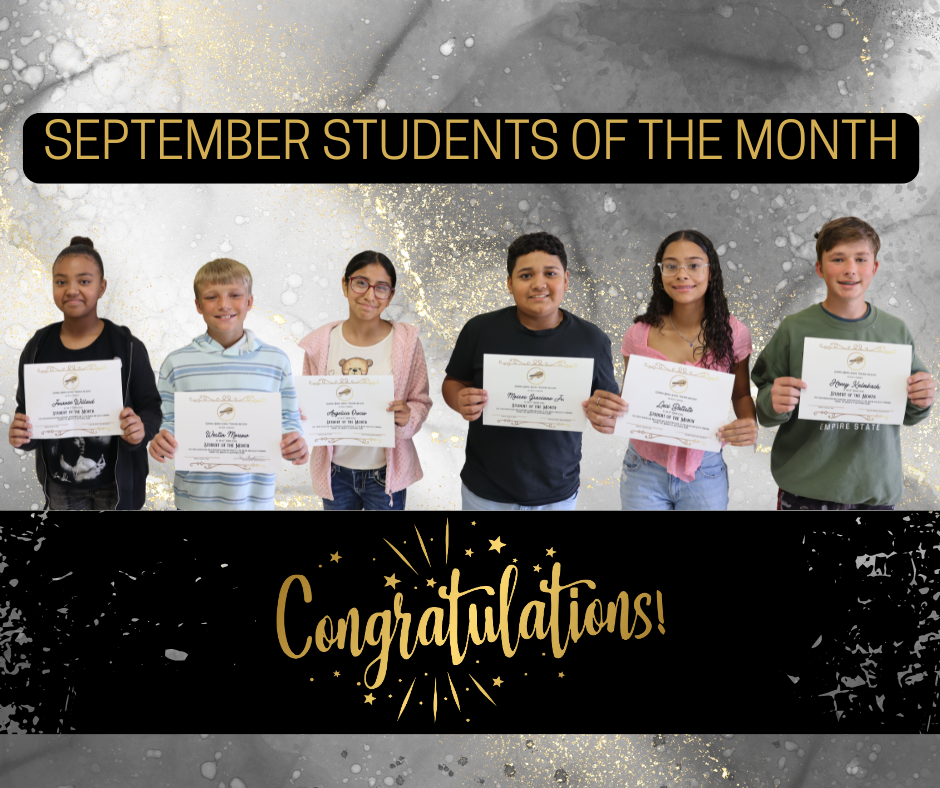 September Students of the Month 2025