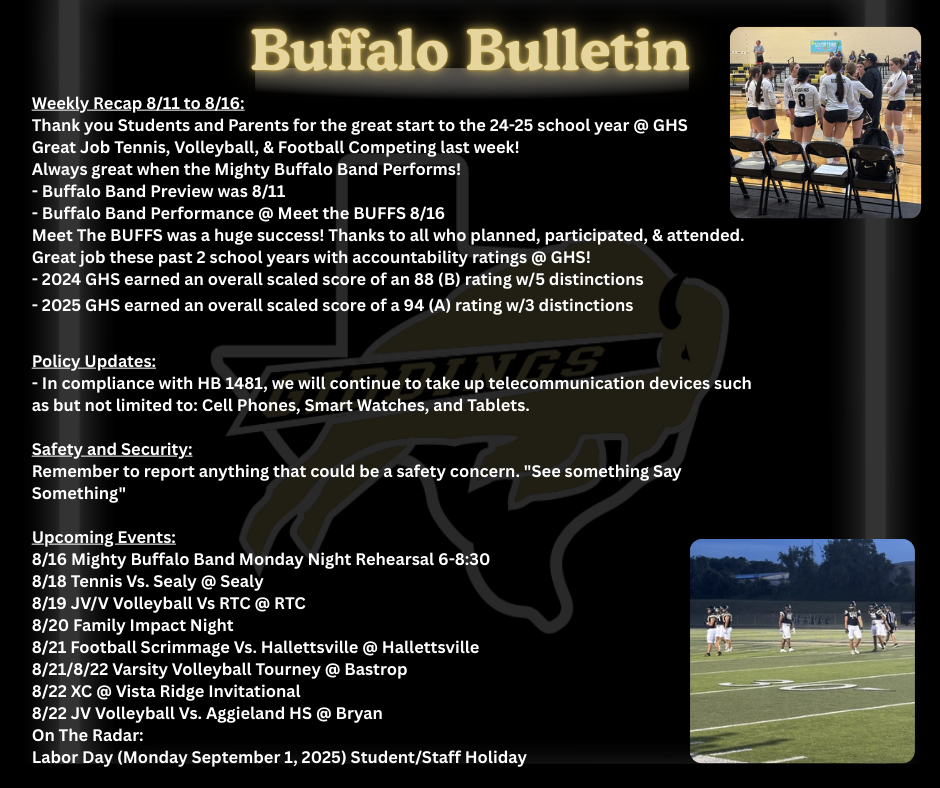 Buff Bulletin