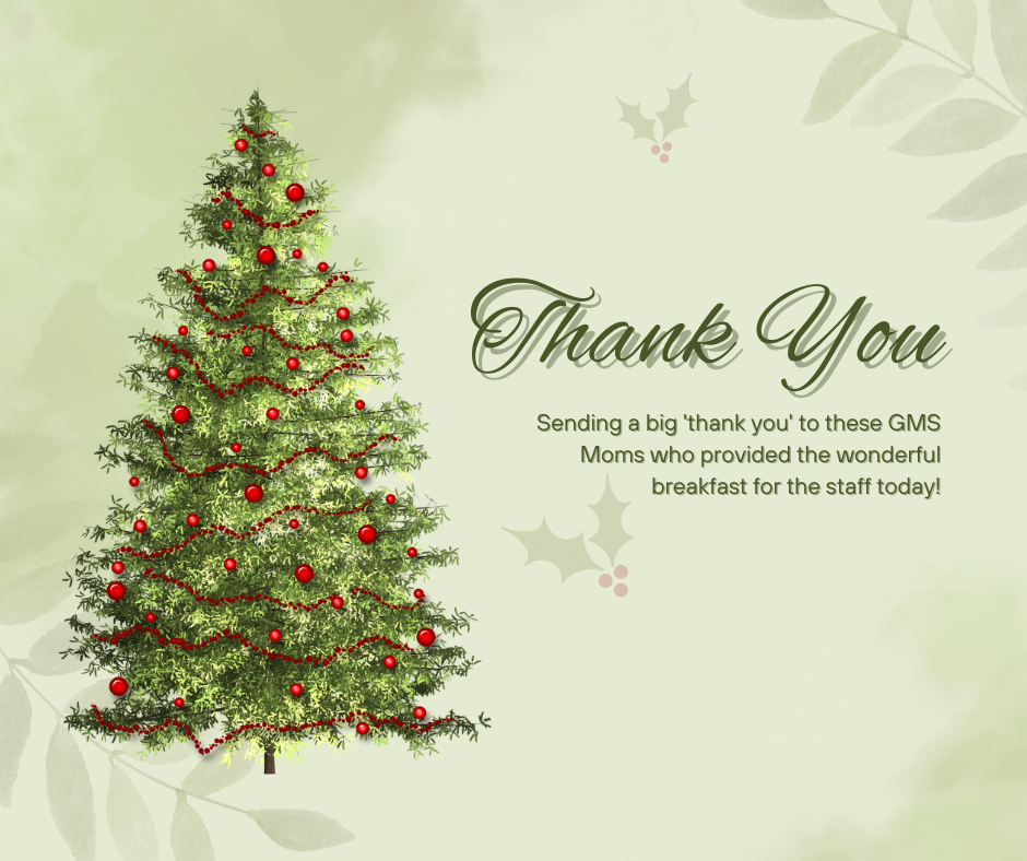 GMS Moms Thank you