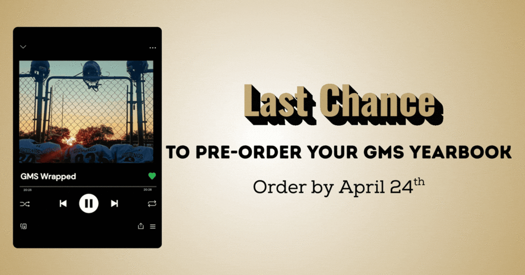 last chance to order the 2025-2026 GMS Yearbook