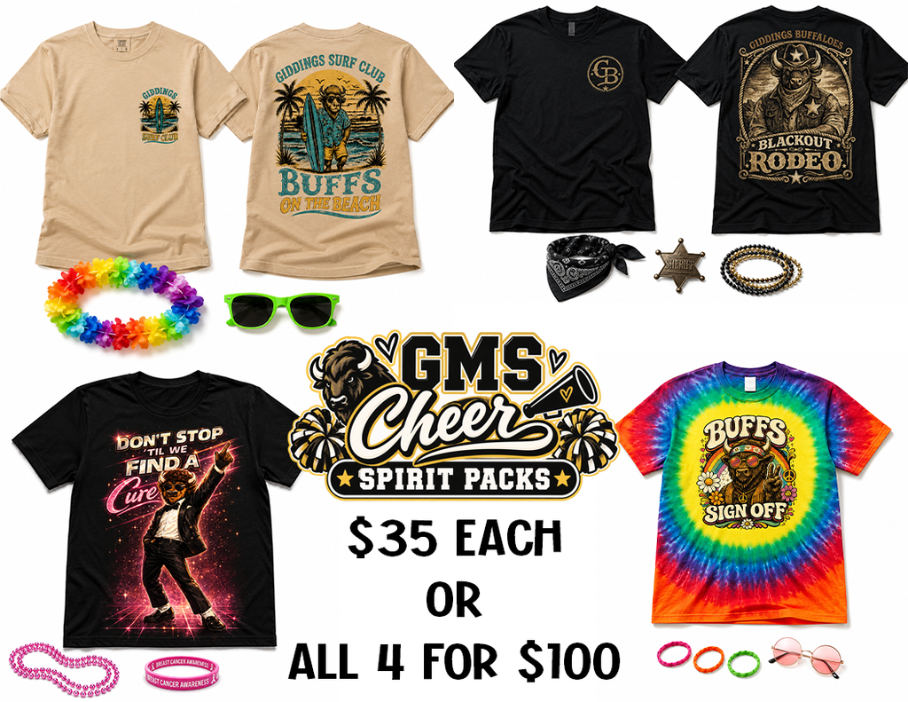 Themes for Shirts GMS Cheer Fundraiser