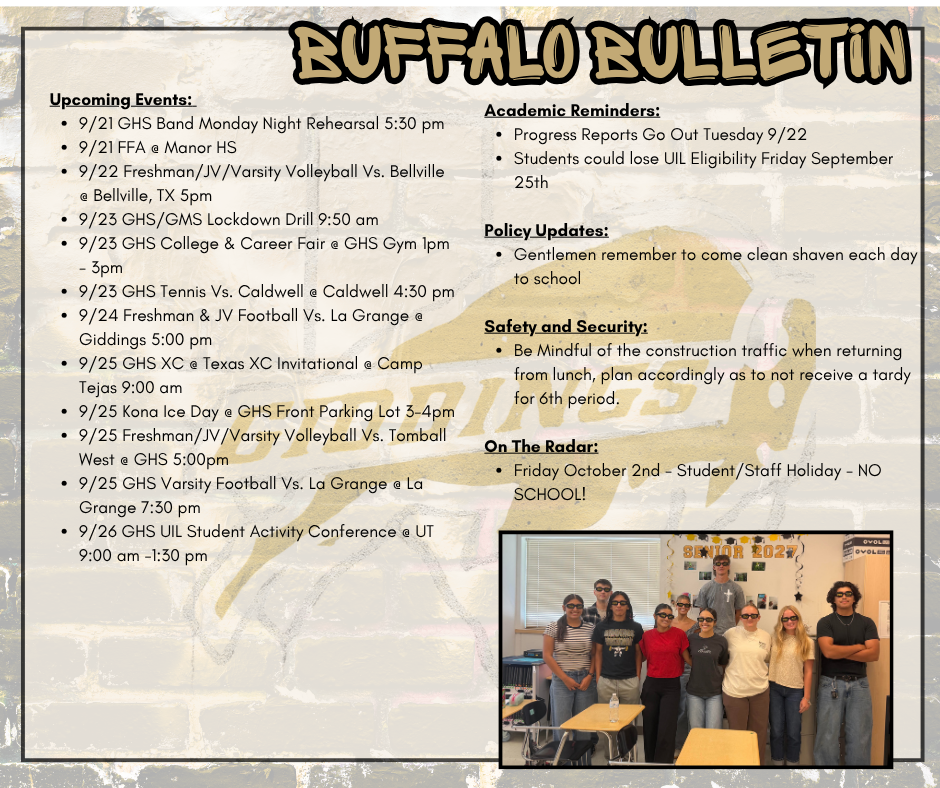 GHS Bulletin