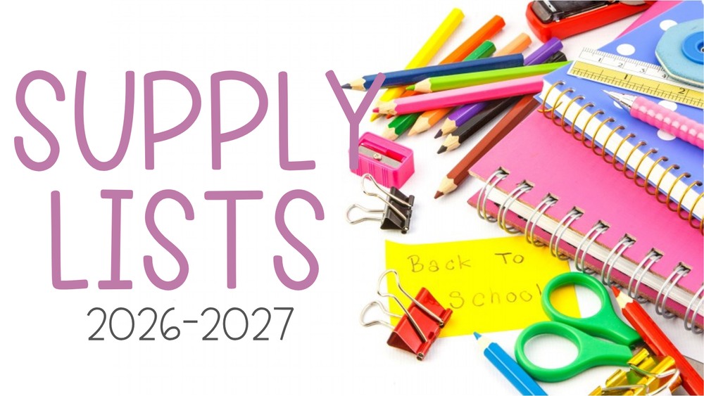 Supply Lists 2026-2027