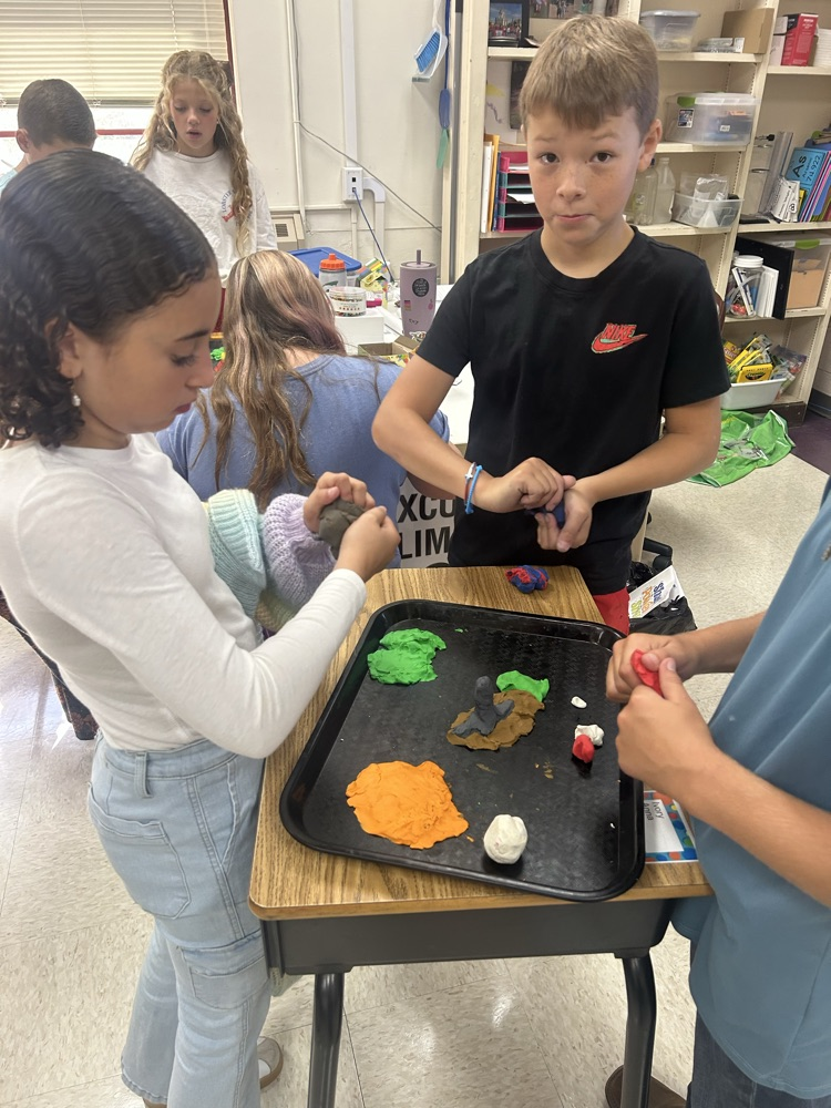 6th grade modeling landforms and measuring elevation and relief. 