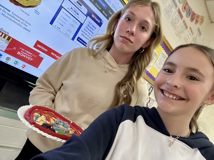 7th grade’s candy “cell-fies.”