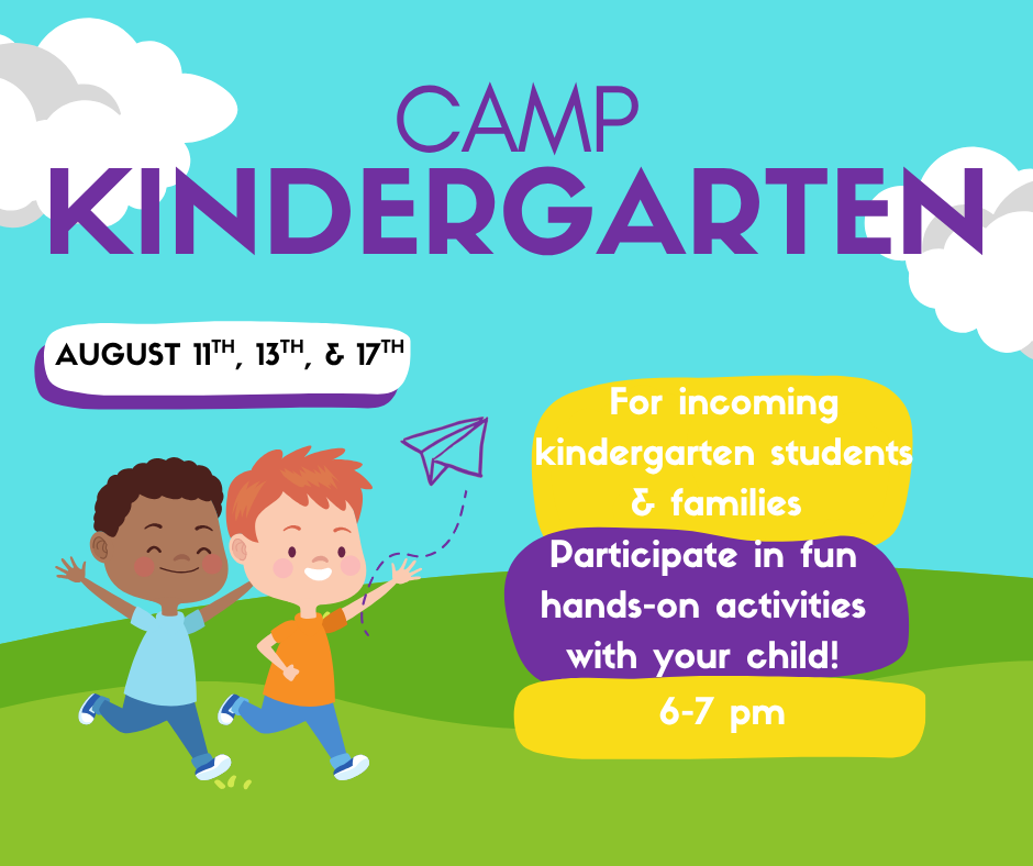 Camp K August 11, 13, & 17 from 6-7 pm