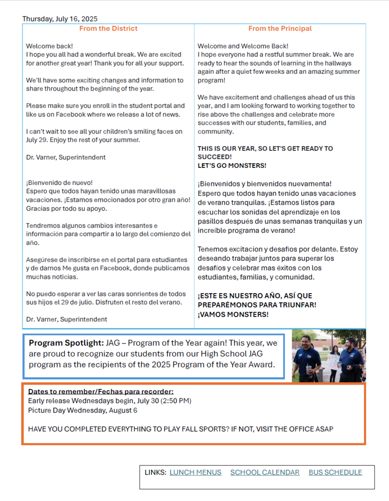 Newsletter 1