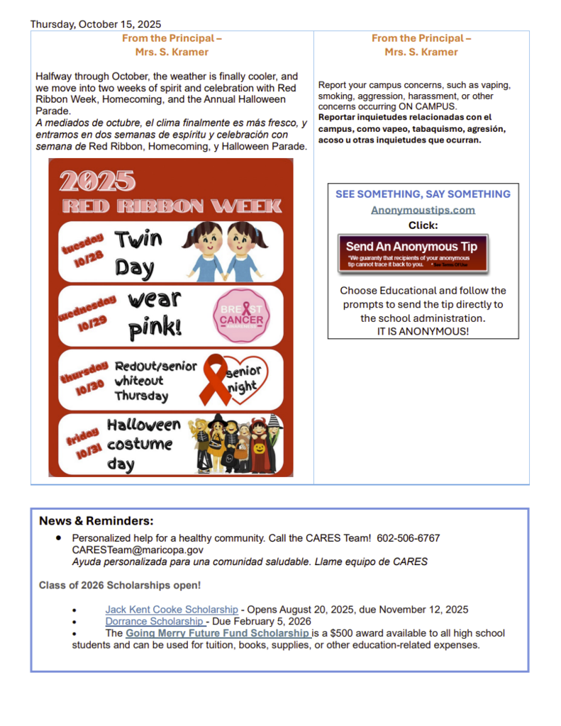 10.15.2025 Newsletter