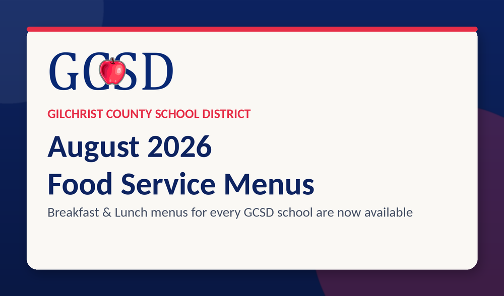 Food Service Menus