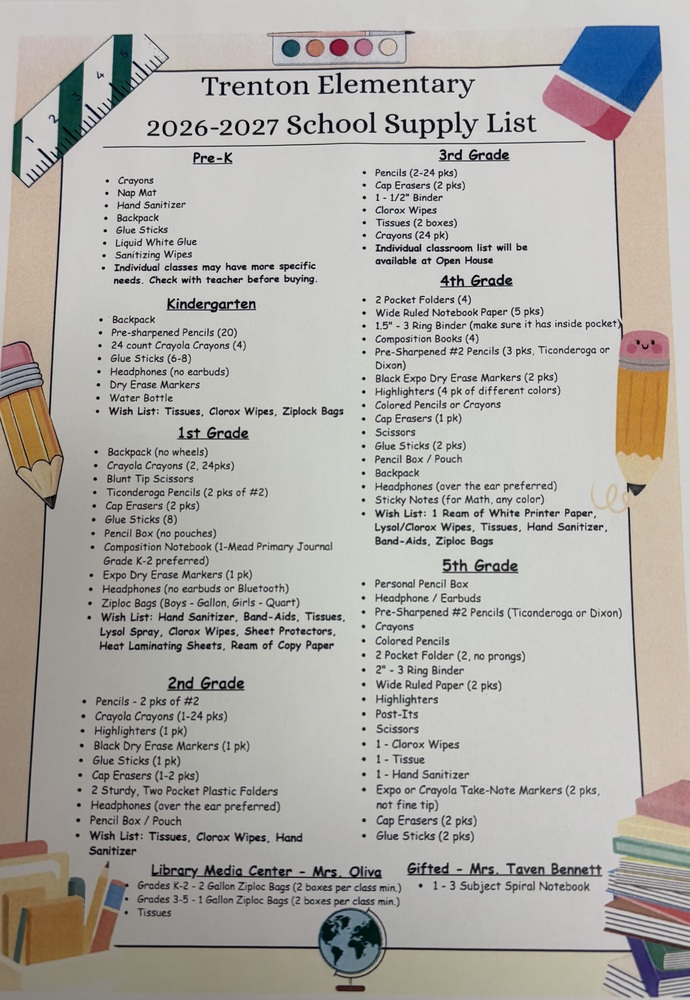 Supply List 