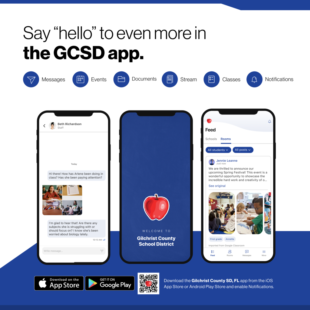 Cell phone showing the app
