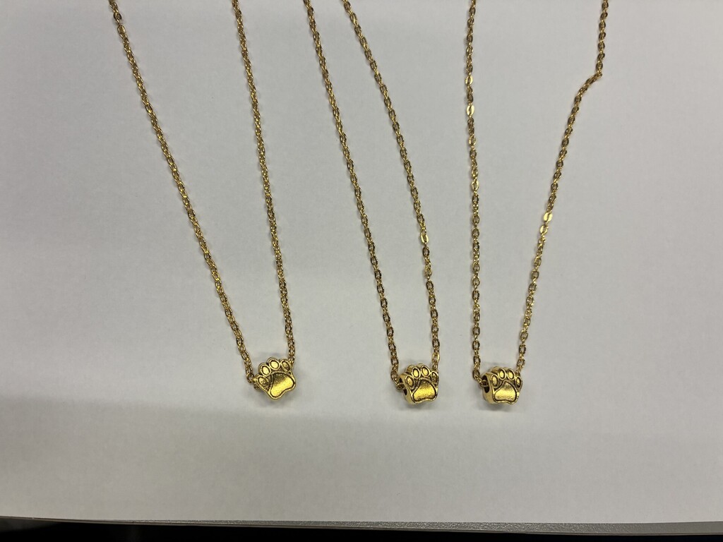 pawprint necklaces