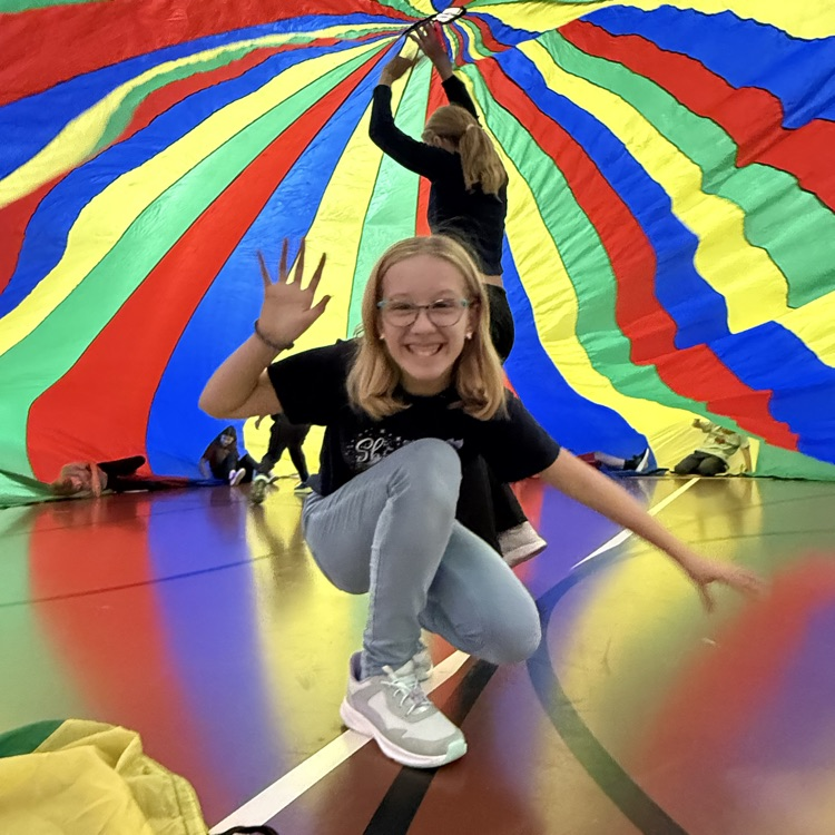 Parachute day at North campus PE!