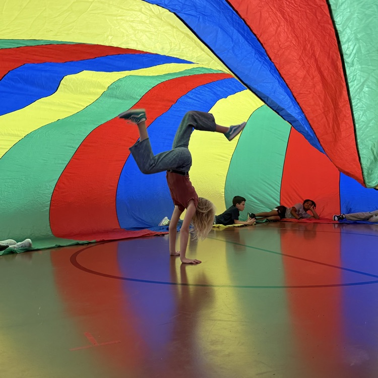 Parachute day at North campus PE!