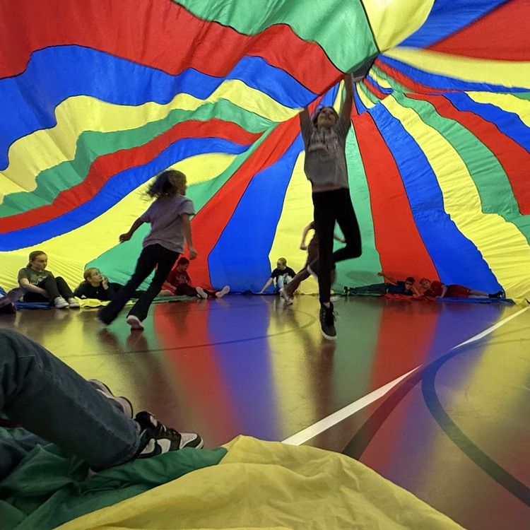 Parachute day at North campus PE!