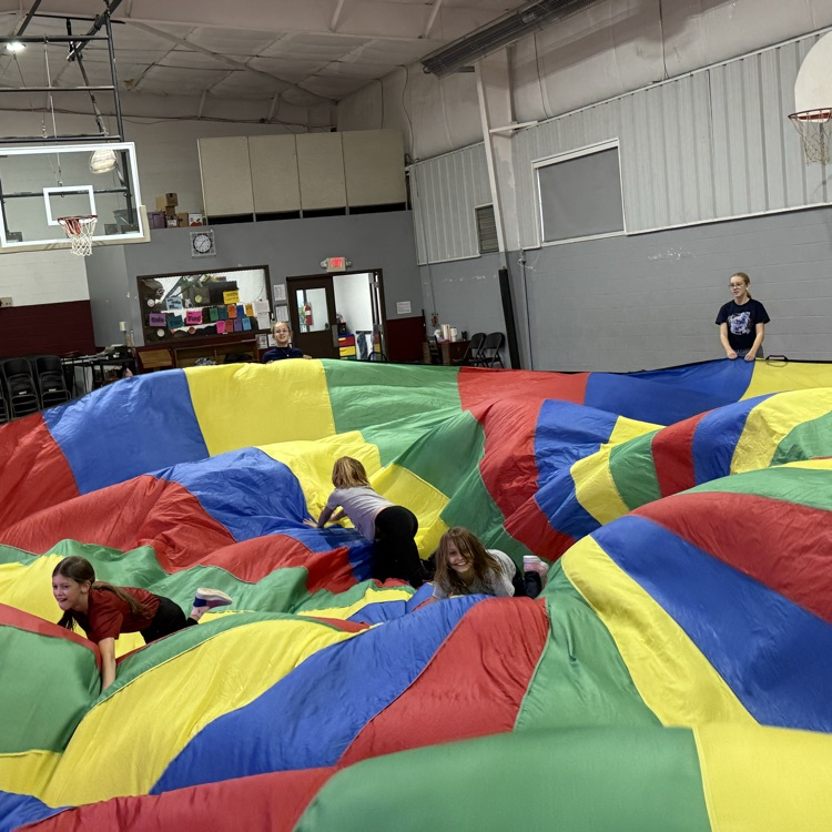 Parachute day at North campus PE!