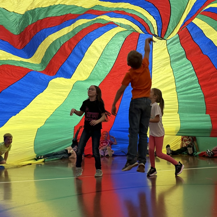 Parachute day at North campus PE!