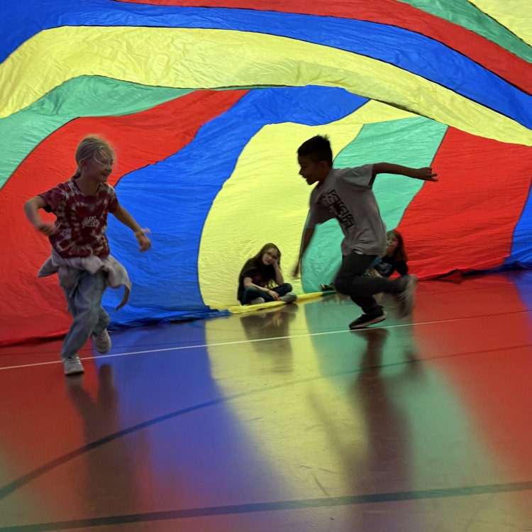 Parachute day at North campus PE!