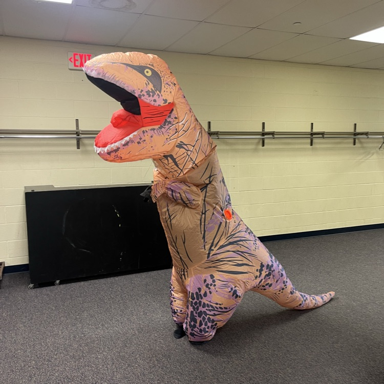 She visited the kids for dinosaur week.