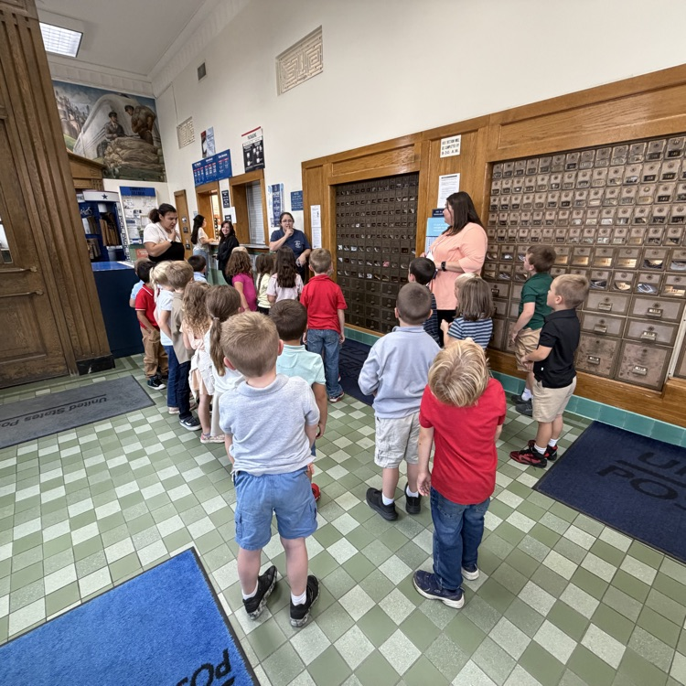 Excited to visit the post office