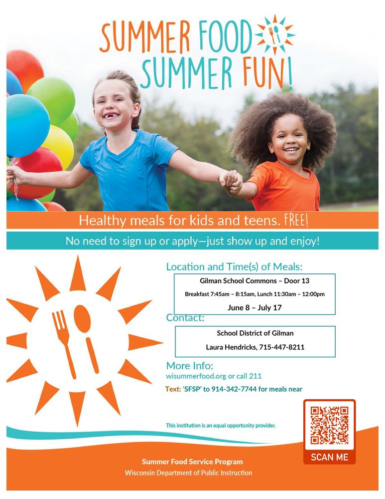Summer Food Program Information Flyer