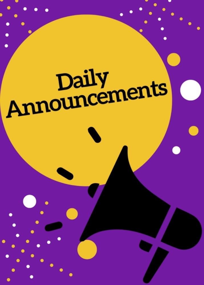 Announcements