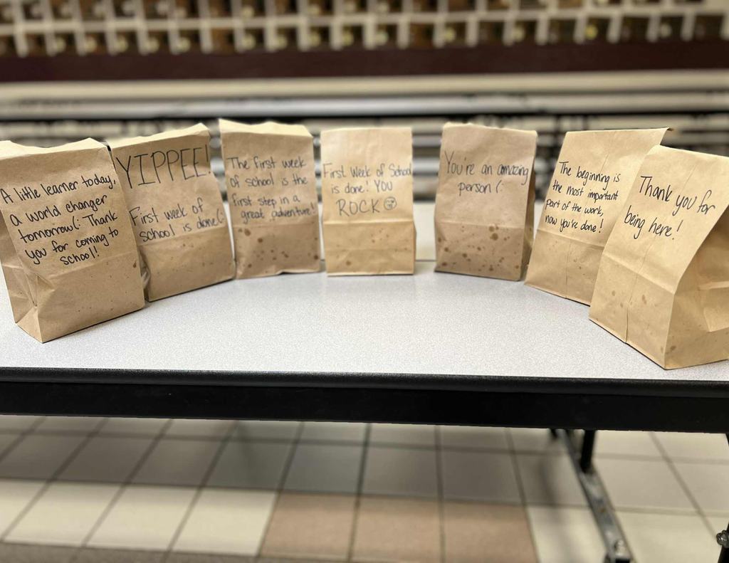 bags with encouraging words on them