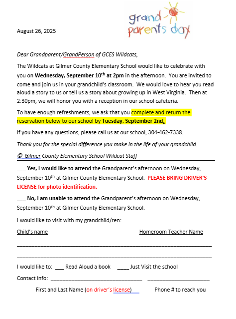 Form for 25.26 school year