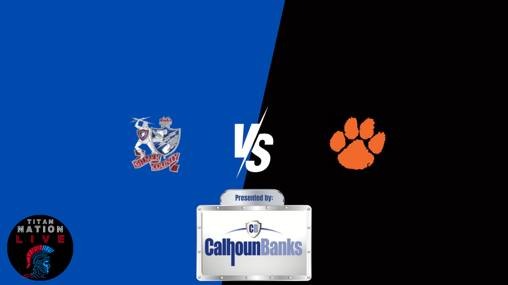 Splash screen for game day. Has Wirt logo and GCHS logo - presented by Calhoun Banks