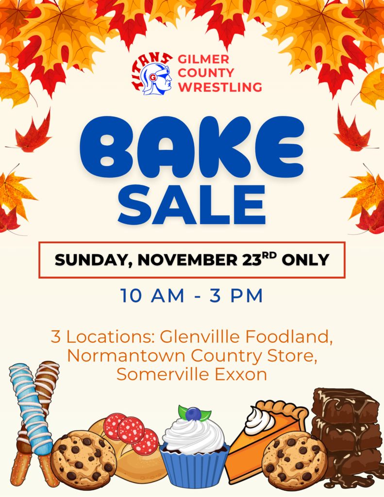 Bake Sale Flyer - Has same information as the post