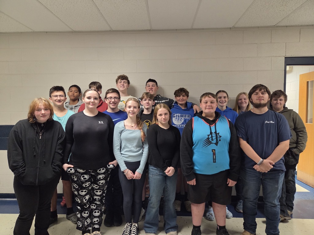 group of students posing for their attendance incentive