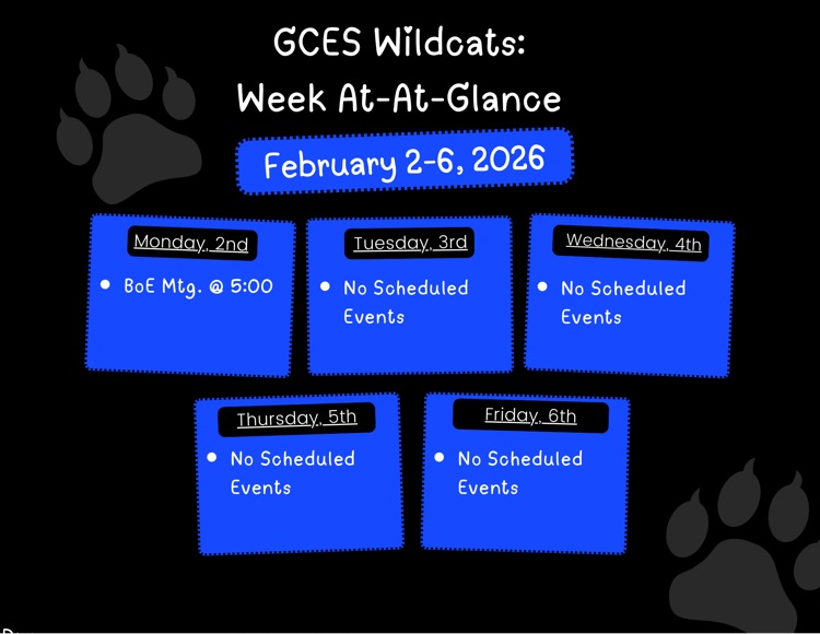 week at a glance