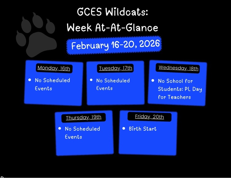 week at a glance