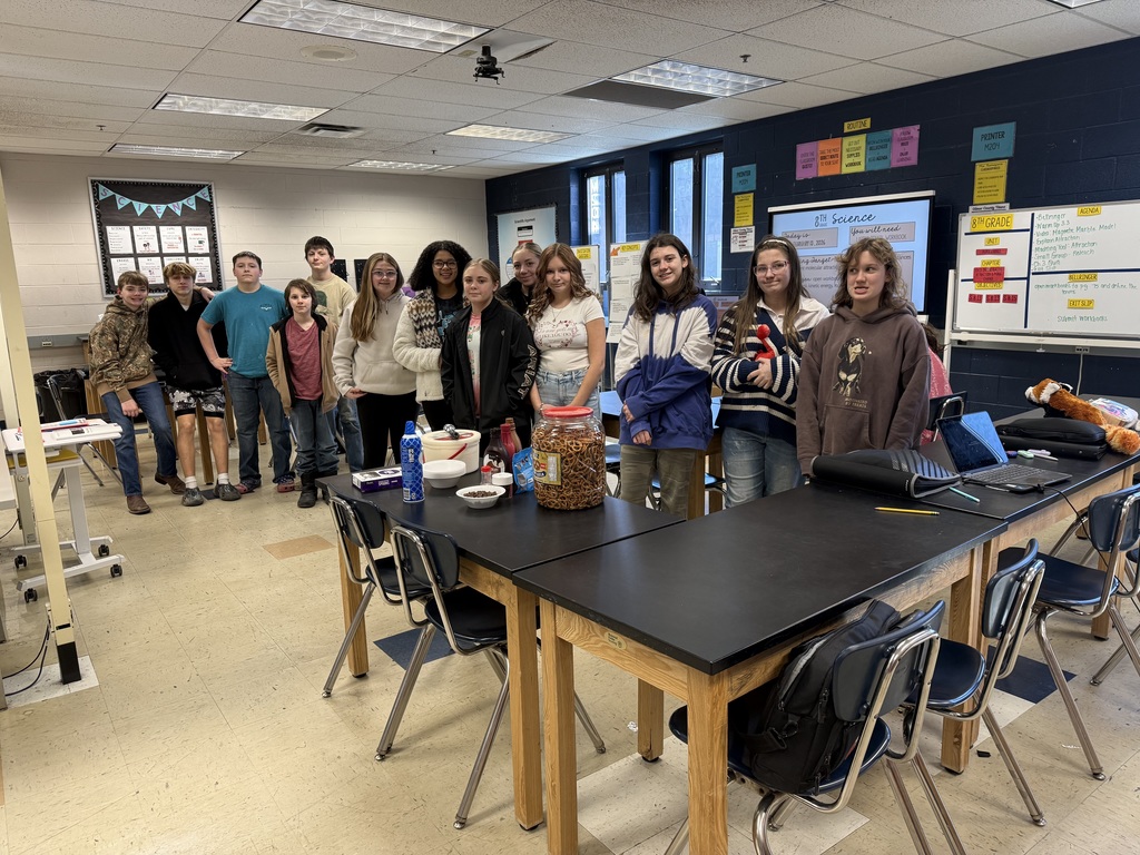 Mrs. Ramezan's homeroom posting with ice cream
