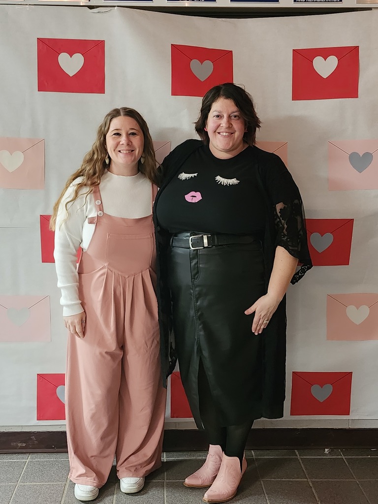 Photo wall with Mrs. Sponaugle and Mrs. Barker