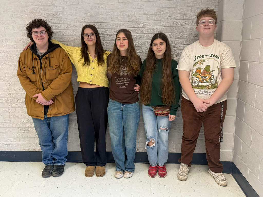 From Left to Right: Sean McNeely, Caty Parsons, Maria Mincey, Marelly Medrano, Jobe Carter
