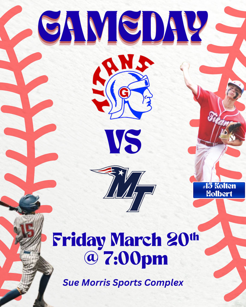 GAMEDAY POSTER MIDLAND TRAIL GILMER 