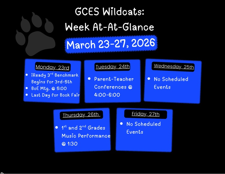 week at a glance