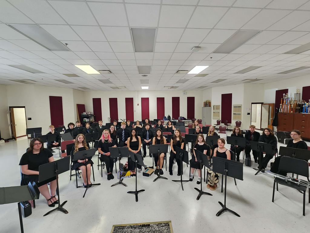GCHS Band in the Band Room
