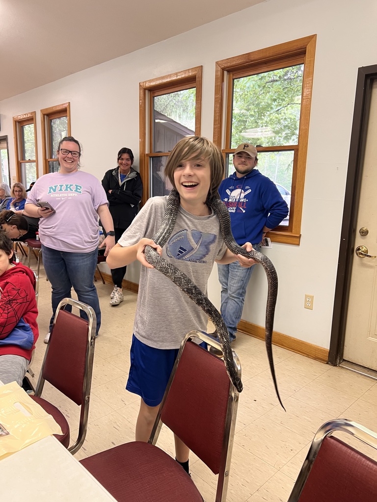 another student with a snake