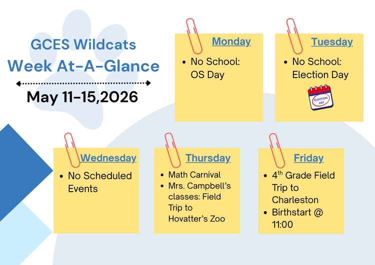 week at a glance 