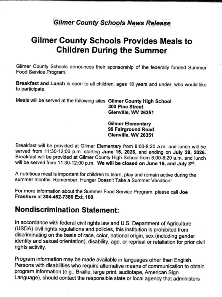 summer meal program