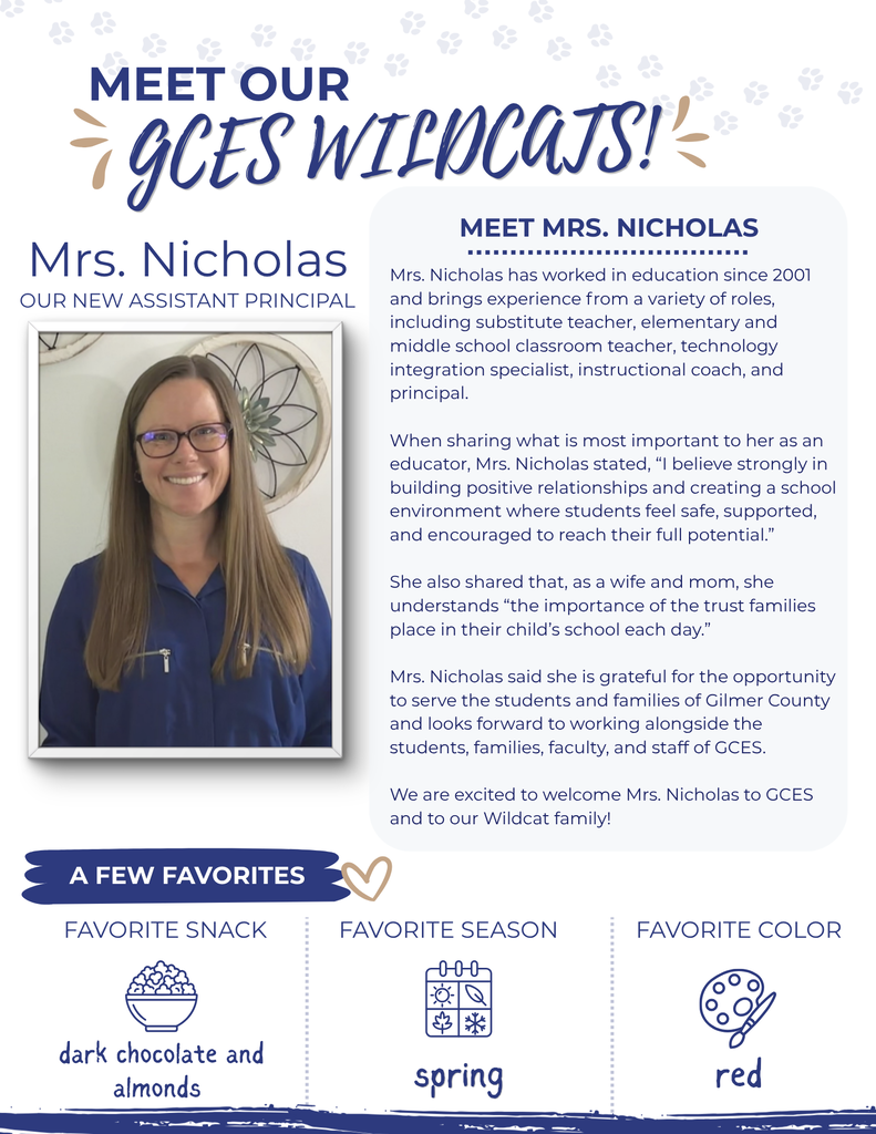 Mrs. Nicholas Assistant Principal